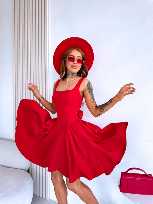 Corset dress "MARAKUJA A1160" - RED